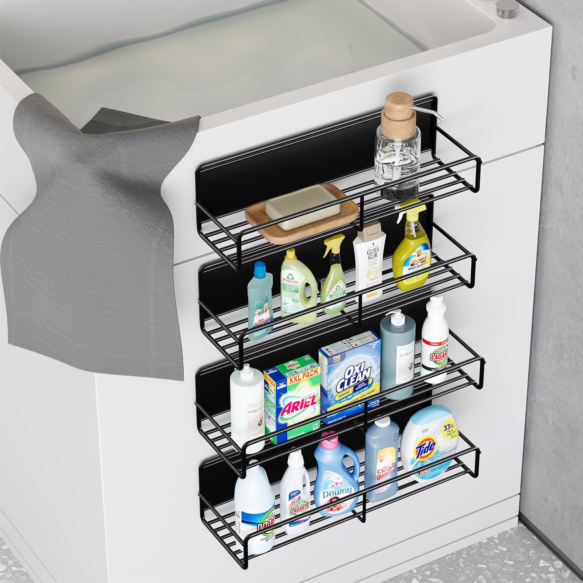 キッチン収納・ラック Sharp Fridge 隙間ミニキッチンシリーズ 家電ラック ハイタイプ 幅30cm FKC-0003 2色 キッチン収納・ラック